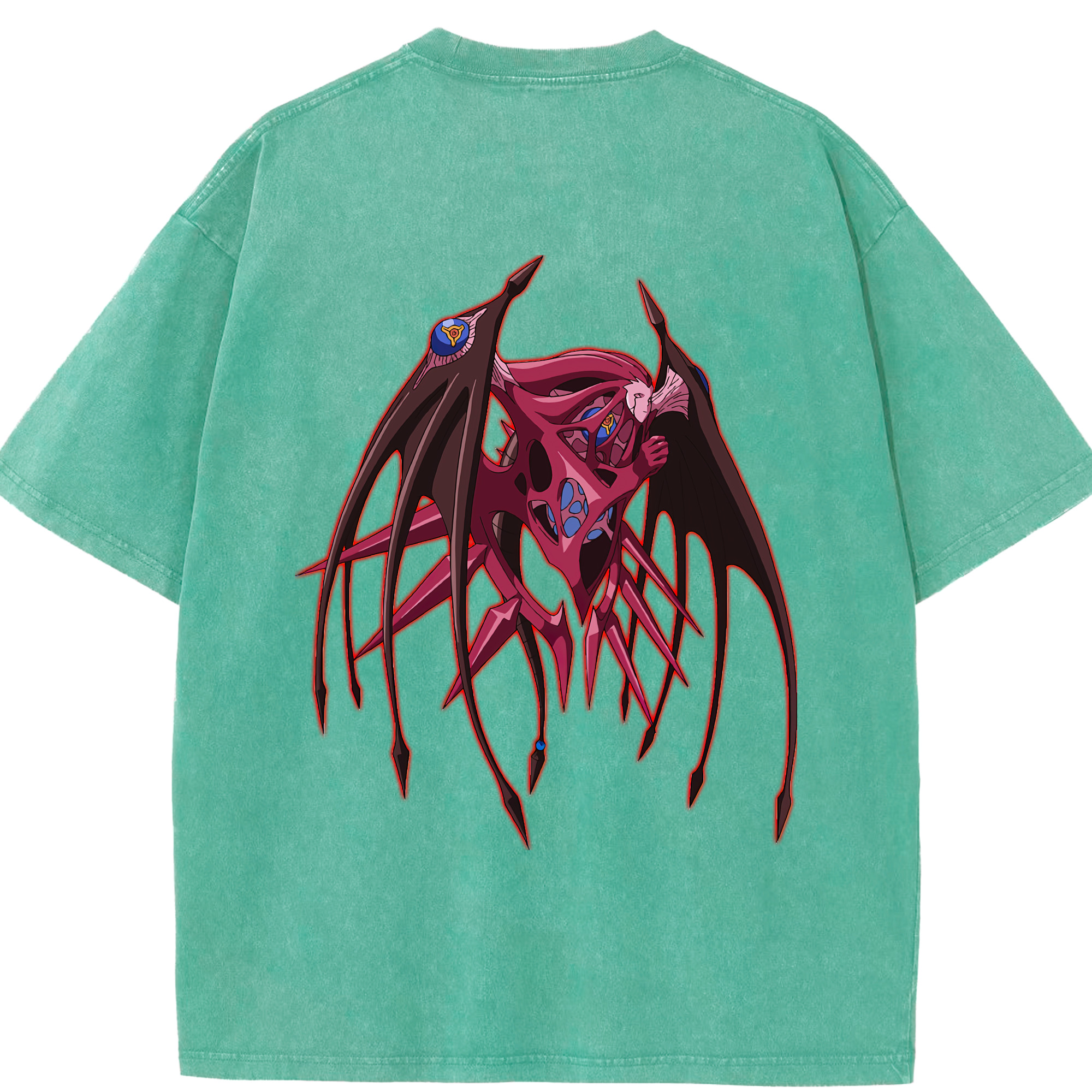 （画像用） 遊☆戯☆王 Yu-Gi-Oh! 綿100% ヴィンテージ風 半袖Tシャツ（背面プリント）